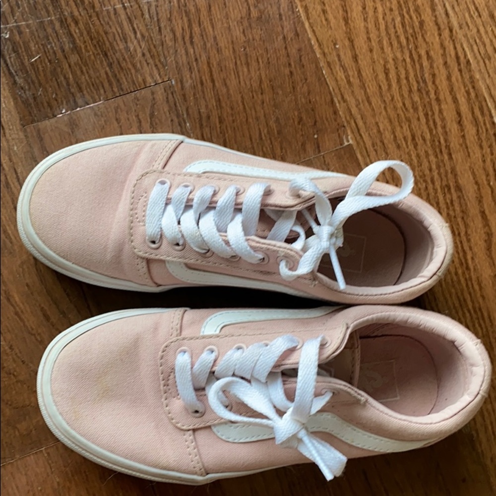 Vans light pink shoe